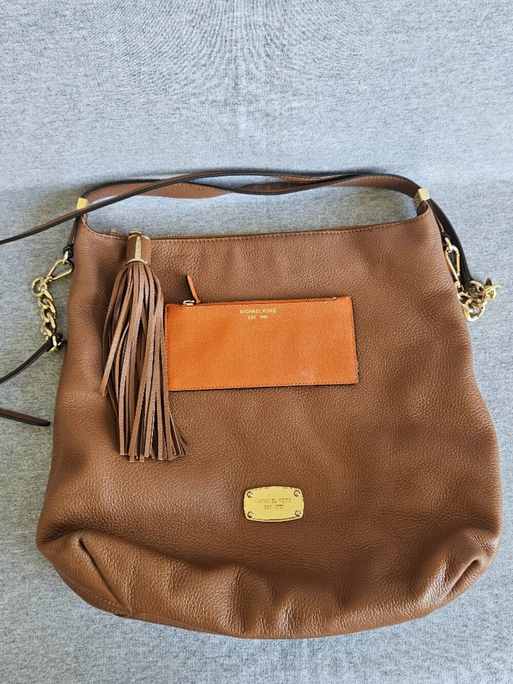 Michael Kors Bag and Slim wallet bundle set Gold Hardware